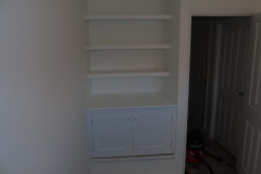 Bespoke white painted Alcove furniture