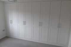 Built in bespoke floor to ceiling wardrobes