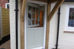 Bespoke Sapele stable door. Made using a hardwood & painted