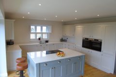 Bespoke Shaker style painted kitchen with island