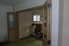 Internal bifold room dividing doors